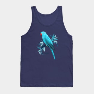 Blue Indian Ringneck Parrot Tank Top